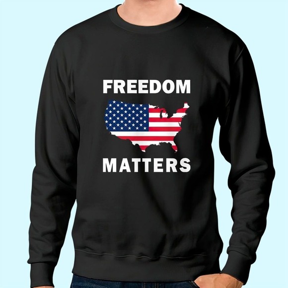 Freedom Matters Sweatshirt, Hip Hop Retro Sweatshirt - Picture 1 of 4